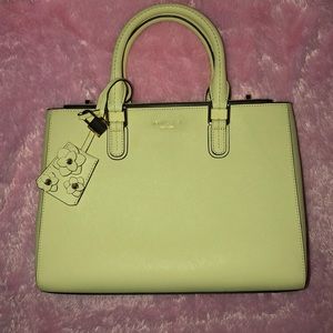 Authentic Henri Bendel Yellow Satchel